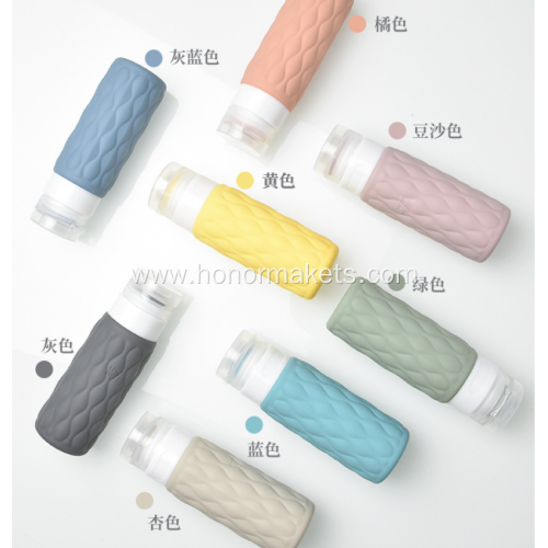 Travel silicone dispenser bottle